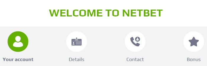 NetBet Bonus Code: Signing up at NetBet