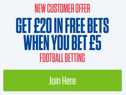 Coral Sports new customer offer