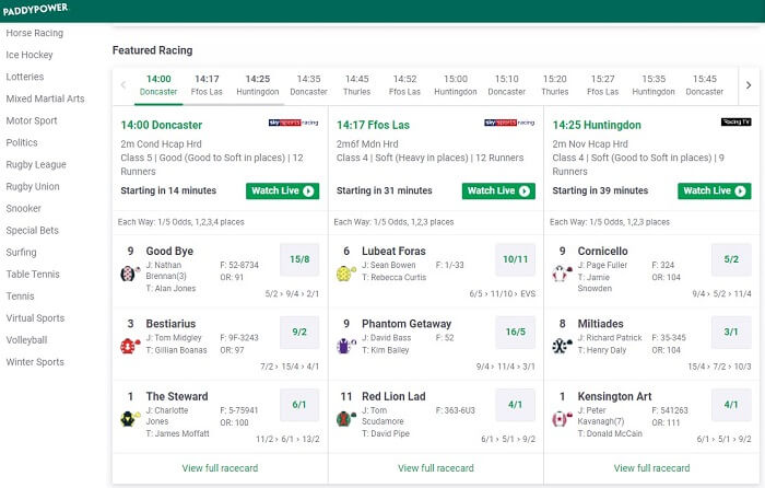 Paddy Power Sports