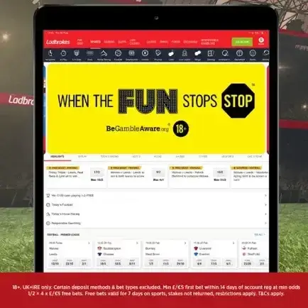 Ladbrokes sign up offer with Ladbrokes mobile app