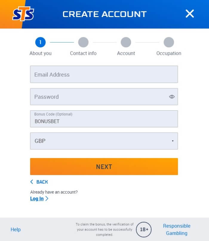 STS Registration Form