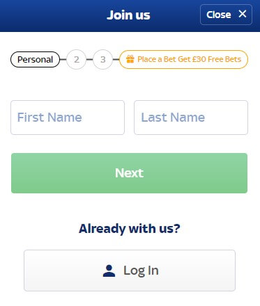 SkyBet sign up - SkyBet welcome offer