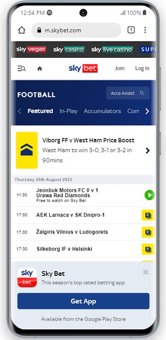 Sky Bet Mobile App