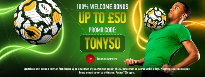 TonyBet Bonus Code