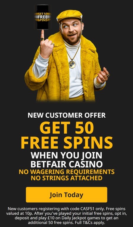 Betfair Casino bonus