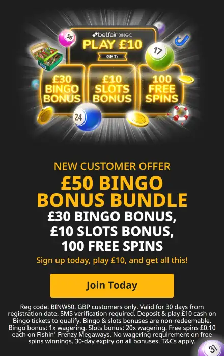 Betfair Bingo Offer